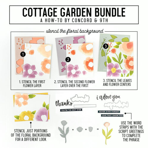 Concord & 9th Cottage Garden Stamp Set - Seize The Stamp
